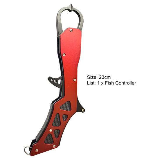 Collapsible Fishing Grip Compact Size Anti-Scratch Ergonomic Design Portable Easy Operation Catch Fish Aluminum Alloy Foldable Fish Lip Gripper