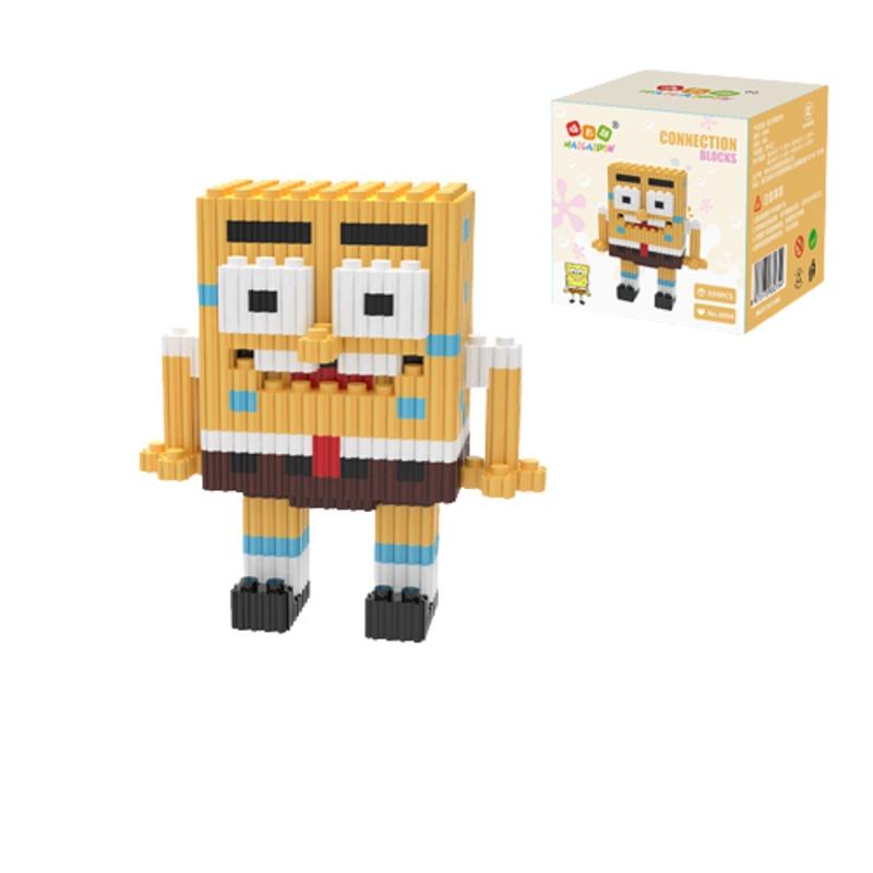 

Sponge Bob Square Pants Building Blocks Toy Mini Figures Kids Gift Birthday Xmas Sponge Bob,699Pcs