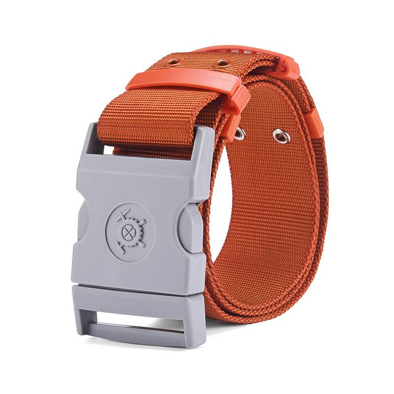 

Мужские и женские плетеные ремни из искусственного нейлона, ремни для экстренного спасения на открытом воздухе, ремни для тренировки безопасности пожарных, ремни для брюк 125cm оранжевый