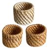 Rattan Woven Napkin Ring Handmade Rustic Napkin Ring Reusable Napkin Holder Table Decor for Wedding Party Everyday Use