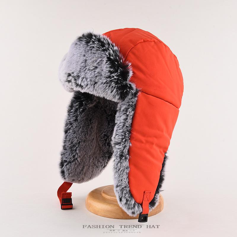 

Зимняя мягкая утолщенная кепка Thunderbolt для мужчин, для езды на велосипеде, защита ушей, плюшевая теплая хлопковая кепка для детей One Size красный