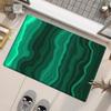 Zielony marmurowy nadruk mata kuchenna chłonna zmywalna antypoślizgowa szmaragdowa sypialnia dywan dywan biegacz wycieraczka łazienkowa