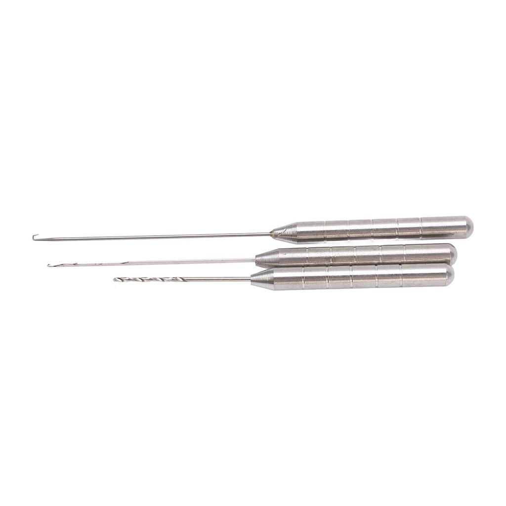 Fishing Bait Needle Set 3 in 1 Combo Set Aluminium Alloy Carp Fish Drill Tackle Rigging Tool Kit