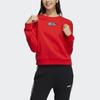 Adidas Neo Sesame Street Co-Branded Cartoon Print Crew Neck Sweatshirt Women Tops Red HD7277