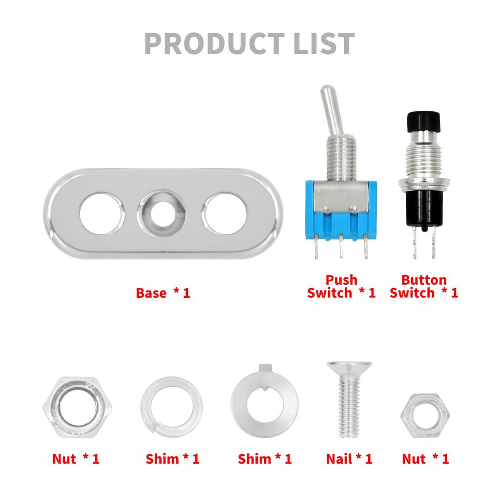 HDBUBALUS Motorcycle Switch, Universal Handle Switch, Horn Switch, Turn Signal Headlight, On/Off, Button Toggle,