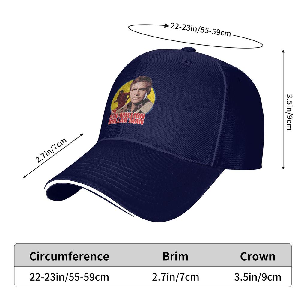 Sommer Sechs Millionen Dollar Unisex TV Baseballkappe Outdoor Sport Mode Druck Sonne Hip Hop Hüte FeUnisex Unisex Heißer Verkauf Baseballkappen