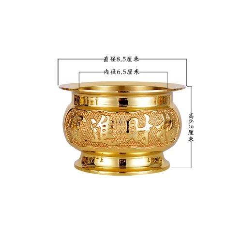 

Brass Candle Holder Candle Butter Simulated candlestick Living Room Buddha Hall Candle Holder Handicraft Feng Shui Home Decor