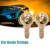 ACROPIX Banjo Parts Universal 8mm ID Hose Barb 14mm Fitting Fuel Line Adapter Connector Bronze Color 2pcs
