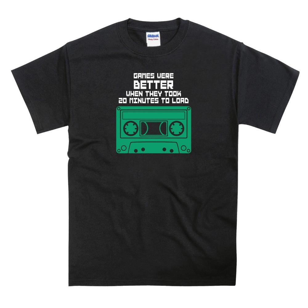 

Games Were Better When They Took 20 Minutes To Load Spectrum C64 Game T-Shirt 4XL