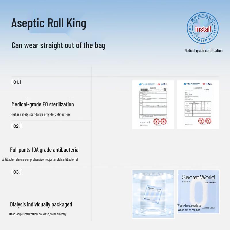 SecretWorld Damskie Majtki Bezszwowe z Wysokim Stanem 95% Bawełna Antybakteryjne