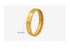 Gold-Plated Titanium Steel Unisex Matching Rings - Simple Trendy Design for Couples