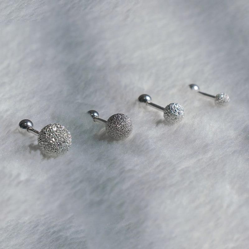 

POSTLUDE [silver] MATTE BALL PIERCING (4 TYPE) 6mm