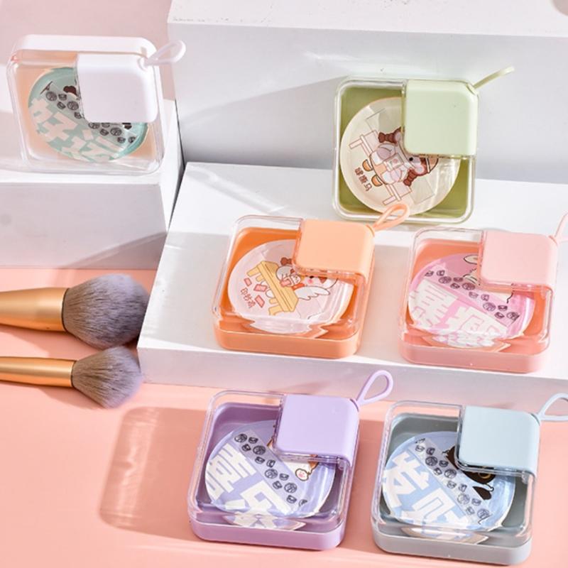 Transparent Powder Puff Beauty Egg Storage Box Safe Plastic Material Multifunctional Waterproof Dustproof Cosmetic Storage Box