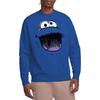 Sesame Street Unisex Adult Cookie Monster Sketch Face Sweatshirt