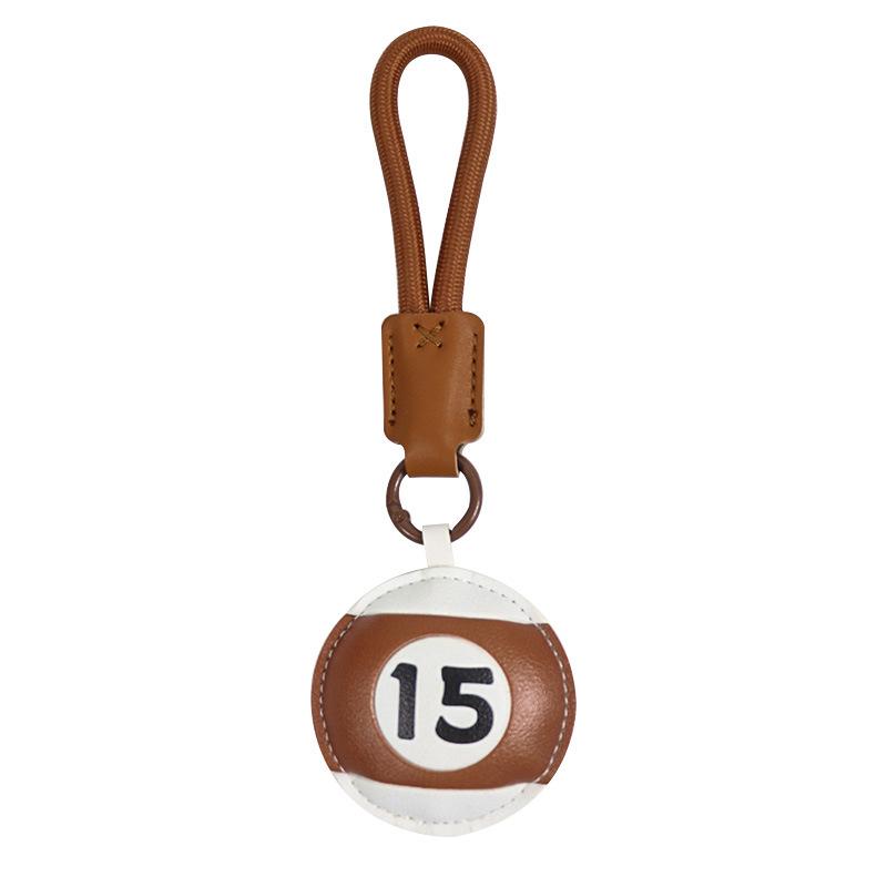 

Creative Basketball Rugby Badminton Soccer Leather Keychain Pendant Pendant Small Gifts