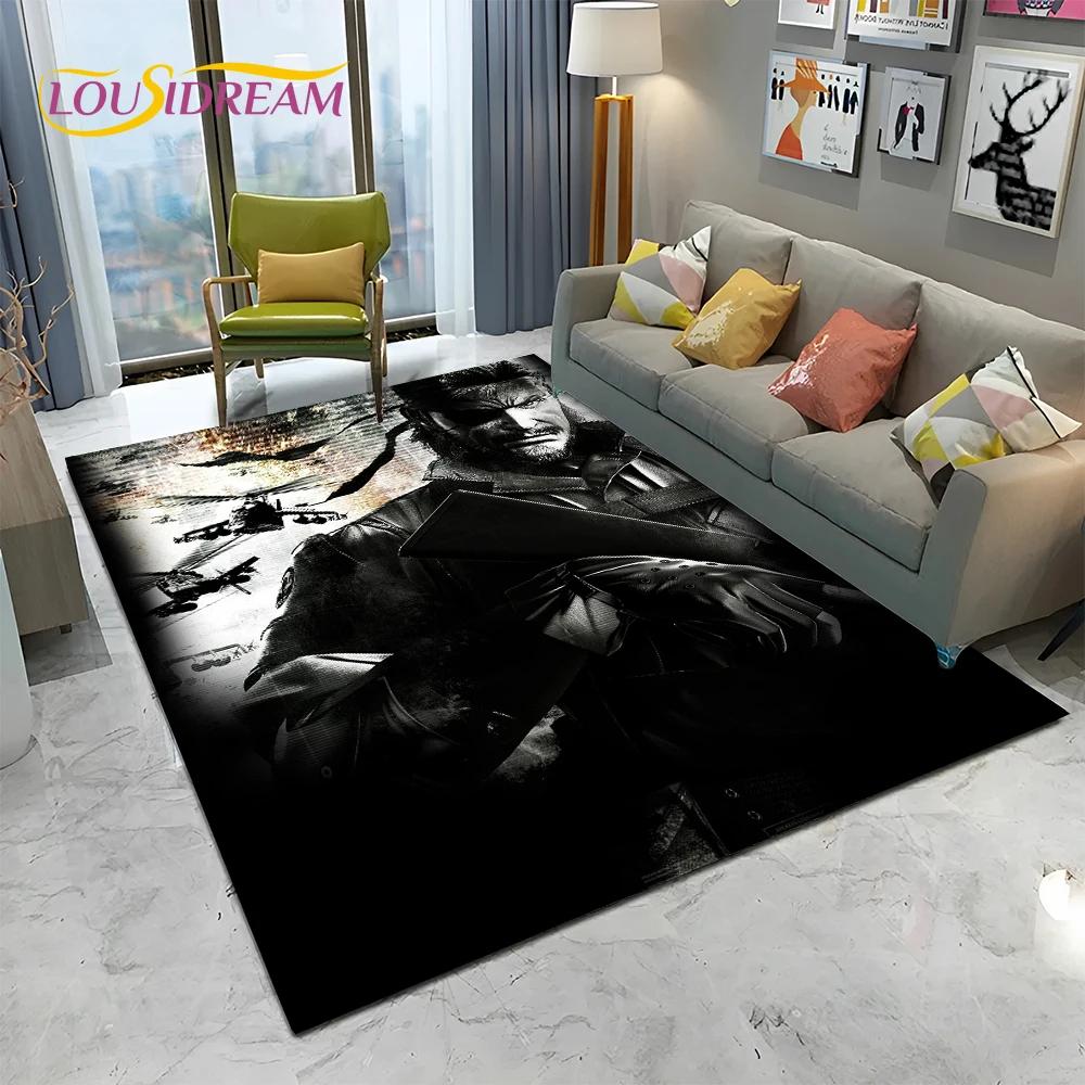 3D Game Metal Gear Solid Cartoon HD Carpet Rug for Home Living Room Bedroom Sofa Doormat Decor,kids Area Rug Non-slip Floor Mat