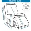 1seater Recliner Sofa Cover Ice Silk Jacquard Stretch Single Chair Covers Arm Sofa Slipcover Living Room Chair Protector
