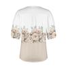 Women's Puff Short Sleeve Tunic Tops Pleated Neck Blouses Casual Loose Spring And Summer T-Shirts