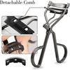 Eyelash Curlers with Built-in Comb Beauty Eyelashes Curlers Eyelash Cliper with 2 Replacement Silicone Refill Pads Premium Lash Curler Makeup Tool fo