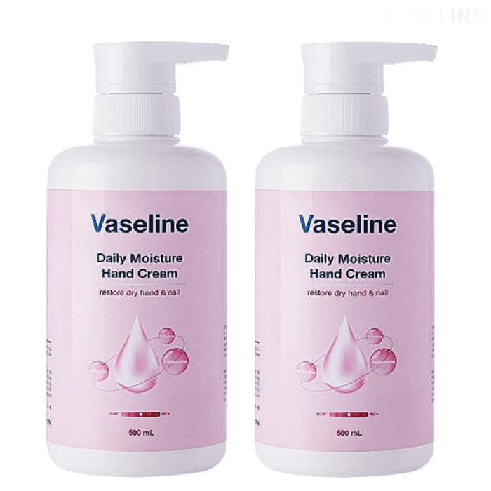 Vaseline Hand Cream Large Capacity 500ml (2-pack) Baby Powder Scent Large Capacity High Moisture (30322919)