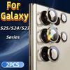 2Pcs Tempered Glass Screen Protector For Galaxy S25 S24 S23 Ultra Plus S22 Ultra Camera Lens Anti Scratch HD Clear Cover