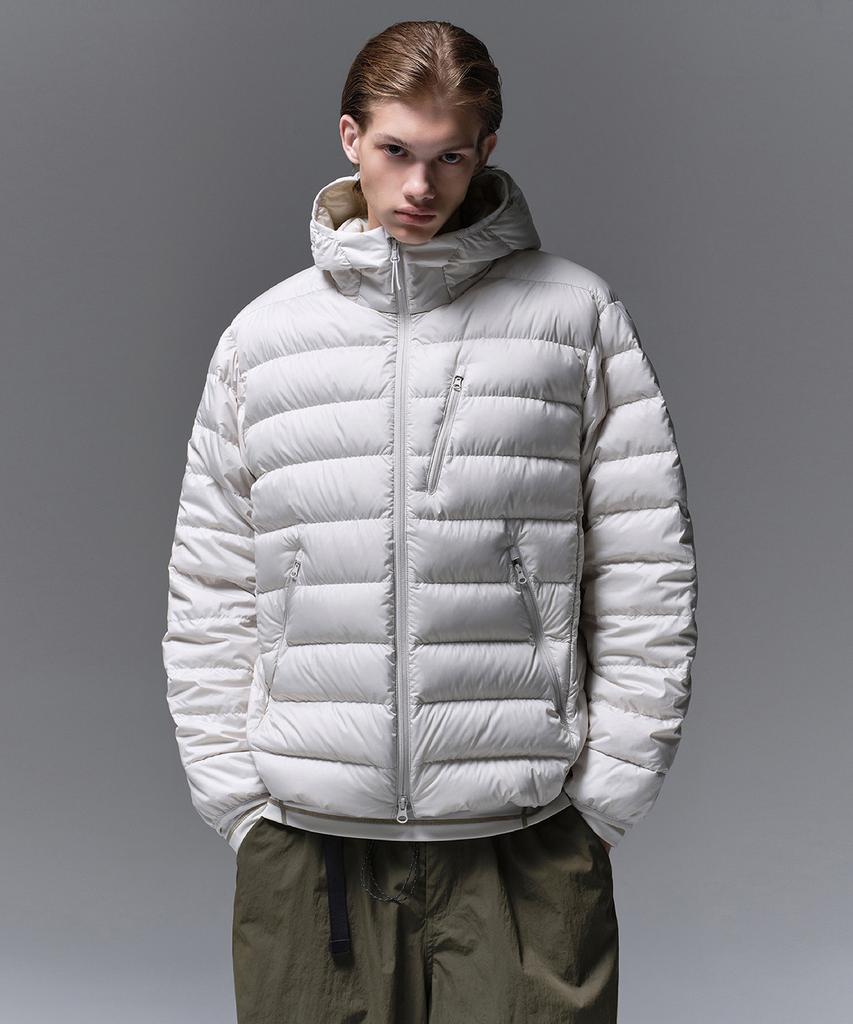 Musinsa Standard [City Leisure] Hooded Light Down Jacket [Stone White]