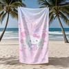 Towel Textile Bathrobe Tulip Beach Quick-Drying Lightweight SRO Portable H-HelloS-ES Camping Swim K-KittyS-ES Pool Travel