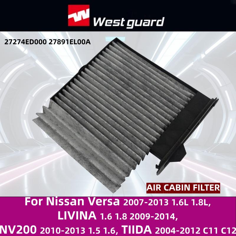 For Nissan Versa 2007-2013 1.6L 1.8L LIVINA 2009-2014 NV200 2010-2013 1.5 1.6 TIIDA 2004-2018 WESTGUARD Cabin Filter MK2130