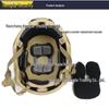 Cross CE Certified Tiger Stripe Tactical FAST Helmet, 1.5KG Fiberglass, Anti-riot Security Training.