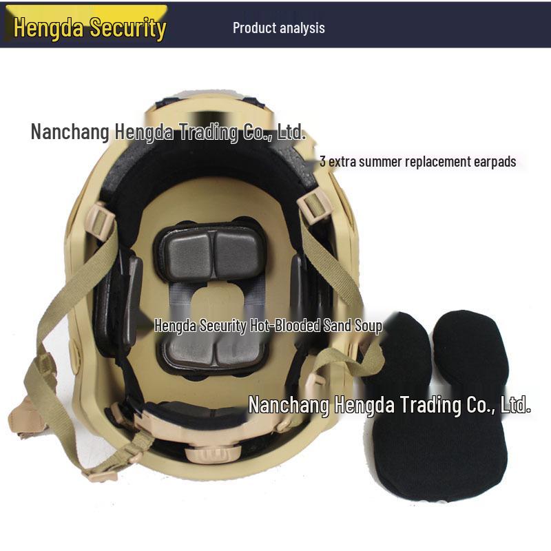 Cross CE Certified Tiger Stripe Tactical FAST Helmet, 1.5KG Fiberglass, Anti-riot Security Training.