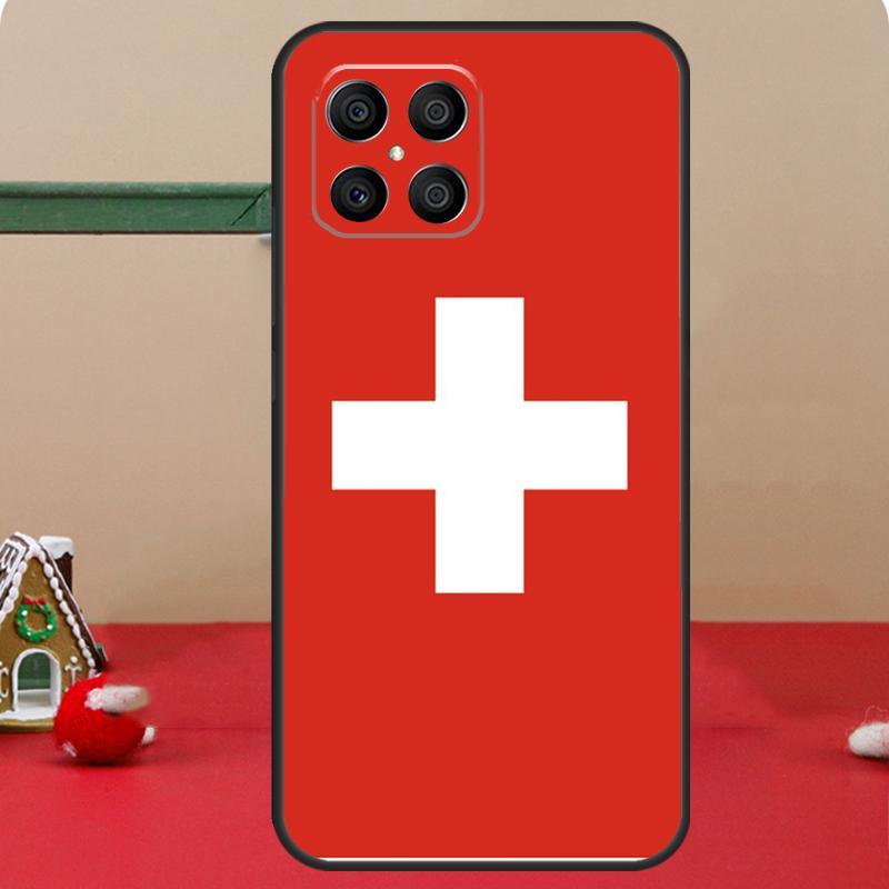 Switzerland Swiss Flag Case For Honor Magic 8 5 6 7 Lite Honor 400 Pro 200 70 90 X8c X8b X9a X9b X9c X9d Win Cover