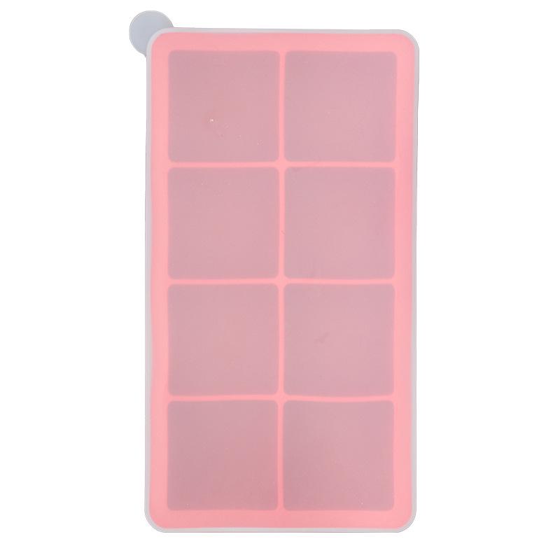 Stampo in Silicone a 6 Scomparti per Cubetti di Ghiaccio e Pappe per Bambini - Stampo di Grande Capacità per Uso Domestico