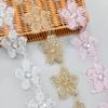 Computer Bead Embroidery Solid Color Sequins Flower Barcode Cloth Sticker Skirt Clothes Luggage Jewelry Window Decoration Lace Accessories Decoration