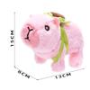 1 Piece Walking Moving Back And Forth Calling Electronic Pet Children'S Toy Simulation Electric Plush Capybara Doll