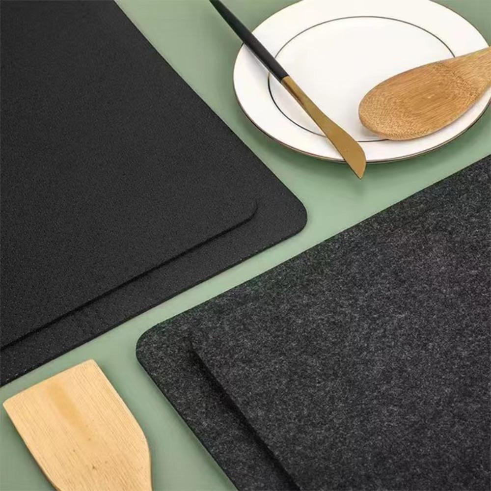 2pcs Silicone Surface Air Fryer Heat Resistant Pad Heat Insulation Countertop Protector Mat  Worktop