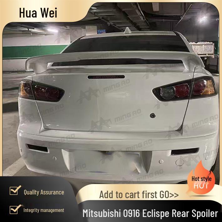 Mitsubishi 09-16 Lancer EX Rear Spoiler - No Damage, Hole-Free Installation Unfinished - Needs Sanding and Painting