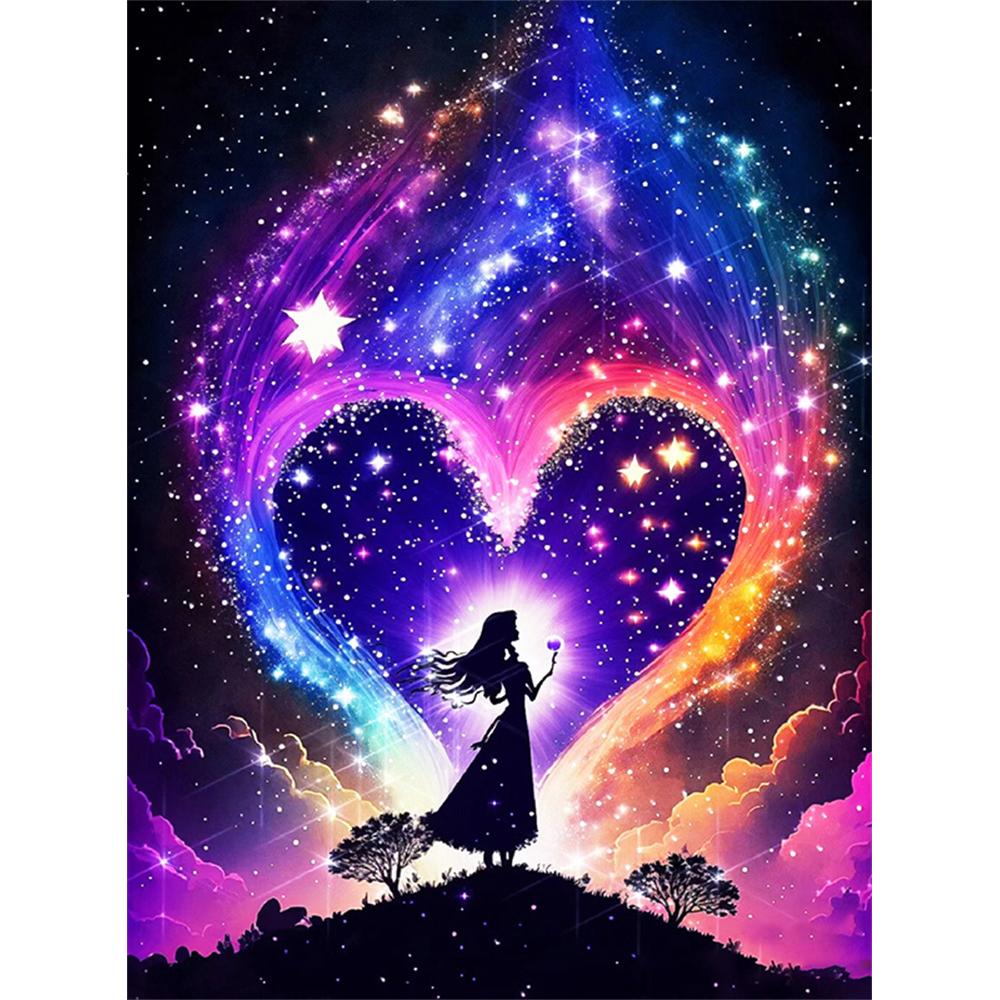 5D Diy Diamond Painting Fantasy Moon Tree Landscape Full Drill Rhinestones Mosaic Embroidery Handmade Products Home Decor Gift