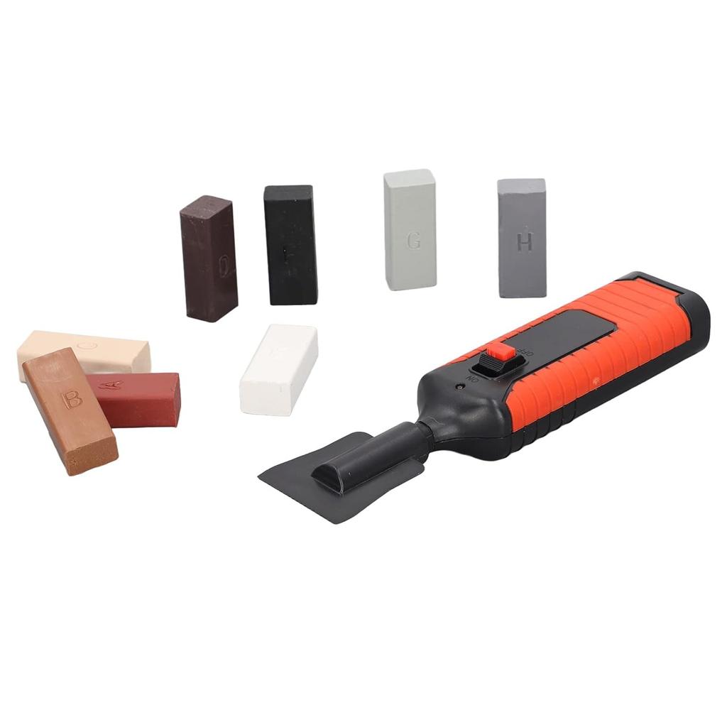Tile Repair Kit, Heat Pen and Wax Block Set Stone Porcelain Cracks and Crevices Repair Tool for Repairing Nail Holes In Tile Walls