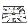 Wall Clock Iron Paint Art Roman Numeral Modern Fashionable Silent Large Wall Clock for Living Room