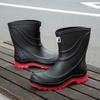Mode Neue Herren Outdoor Wandern Regenstiefel Regen Strand Rutschfeste Schuhe Angeln Regen Arbeitsschuhe Dicke Sohle Langlebige Wasserdichte Gummischuhe
