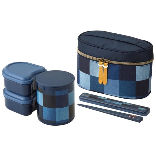 Skater Antibacterial Insulated Lunch Box, Denim, Large Capacity, 920ml (KCLJC9AG-A)