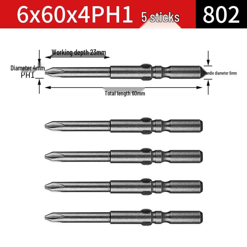 802 & 801 Elektrische Schraubendreherbits, 800 Magnetischer S2-Bit, 6mm Schraubendreherbit, 5 Verlängerte, 4 Bohrer