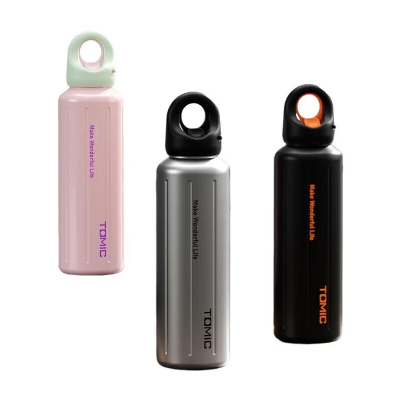 TOMIC 600ml Quick-Open Stainless Steel Insulated Bottle