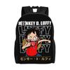 Fashion Backpacks One Piece Anime Luffy Daypack Ita Bag Mochila Super Quality Camping Sturdy Shoulder Rucksack