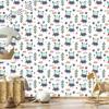 Owls with butterflies wallpaper for living room and bedroom 50x1000