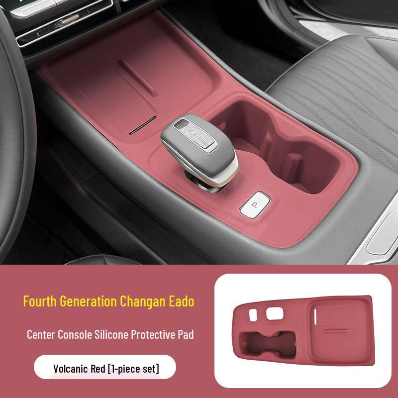 Silicone Protective Pad for 4th Gen Yidong Console: Cup Holder Wireless Charger, Gear Shift Panel Pad.