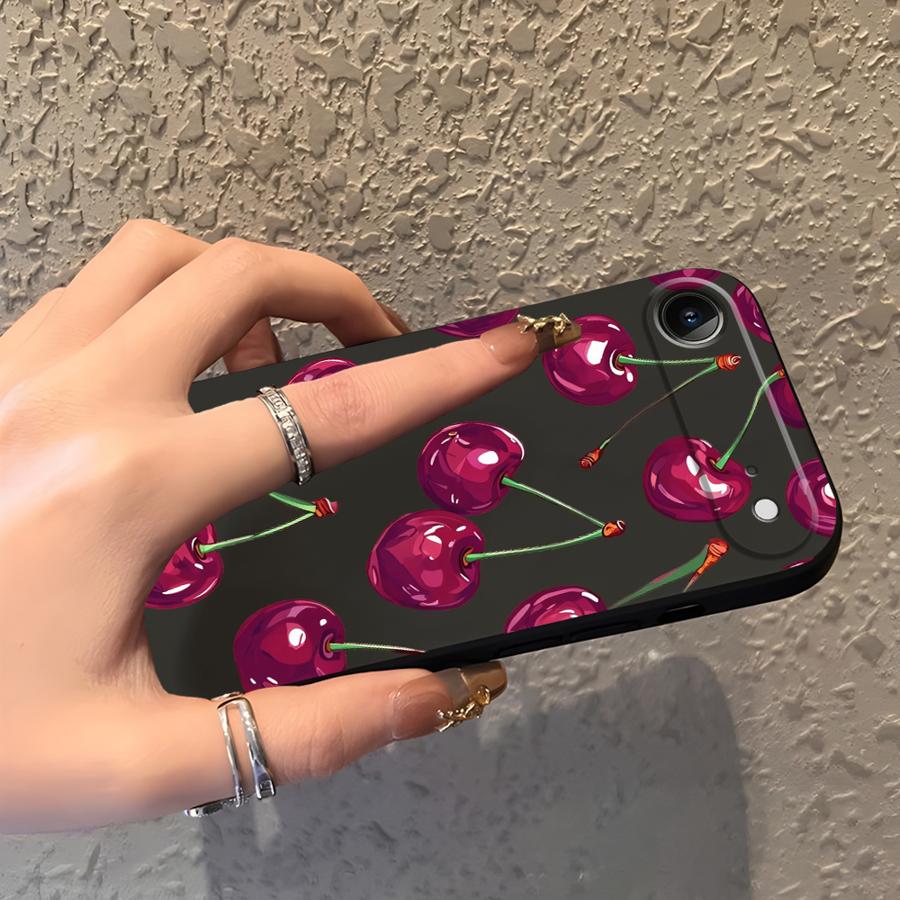 Case for Apple iPhone 17 Pro Max 14 11 12 15 Pro 7 8 Air 16 13 XR XS MAX Funda Phone Cover Fruit Cherry