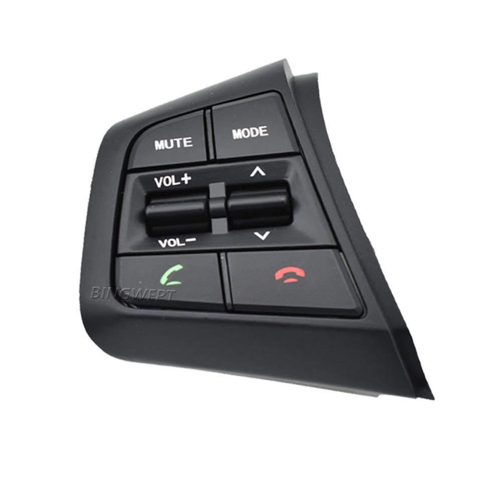 Left Steering Wheel Multimedia Volume Telephone Control Button Switch With Blue Backlight For Hyundai Creta ix25 2015-2019 Left