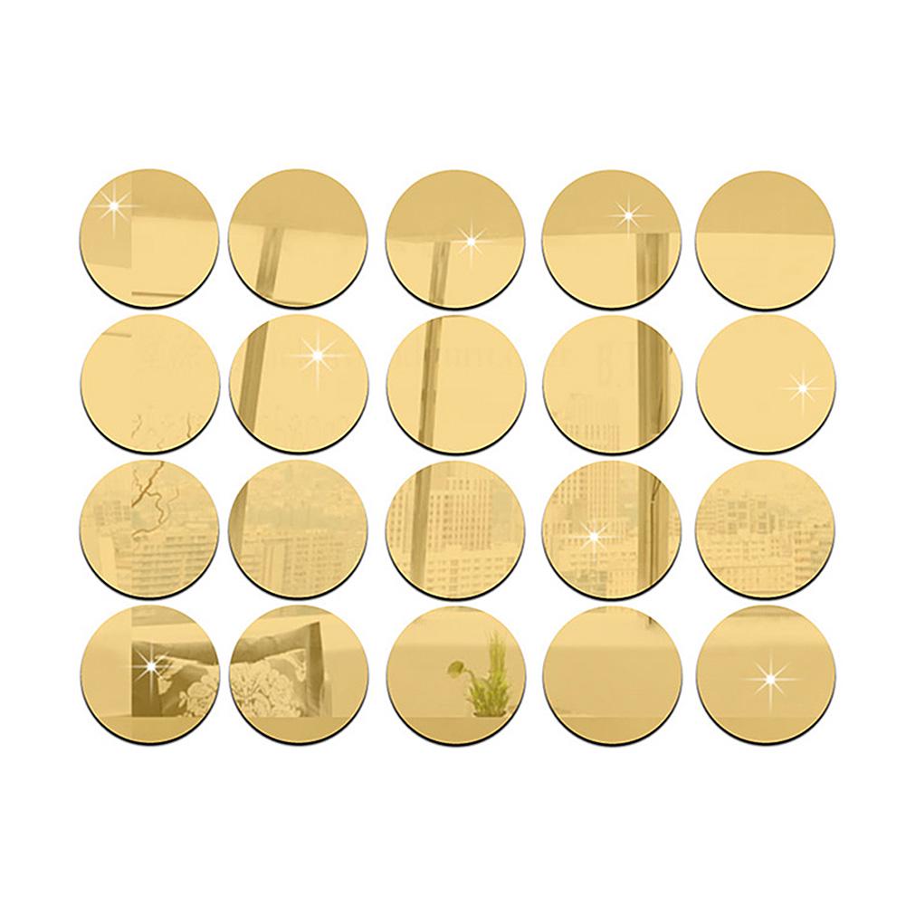 Buy Round Acrylic Mirror Wall Stickers Living Room Bedroom Decoration