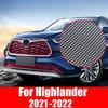 For Toyota Highlander Kluger XU70   2022 2023 Car Insect Screening Mesh Front Grille Insert Net